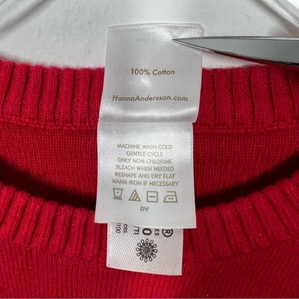 Hanna Anderson Baby Nordic Red‎ and Cream Sweater Size 2T 2022 Collection - Picture 11 of 15